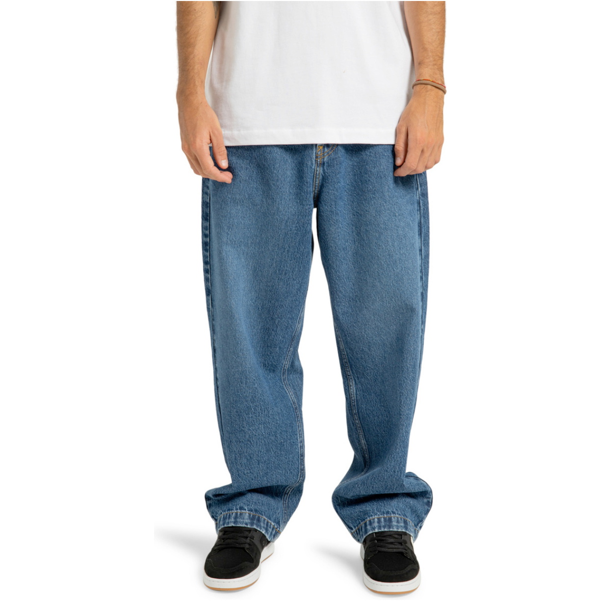 2026 DC Shoes Mens Worker Baggy Denim Pants ADYDP03093 - Stone Indigo